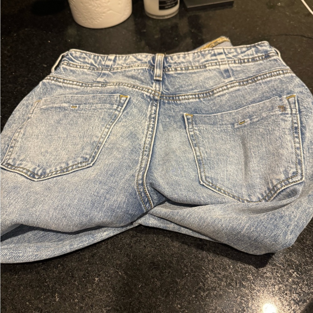Light Blue Cuffed Pilcro Jeans - Picture 7 of 7